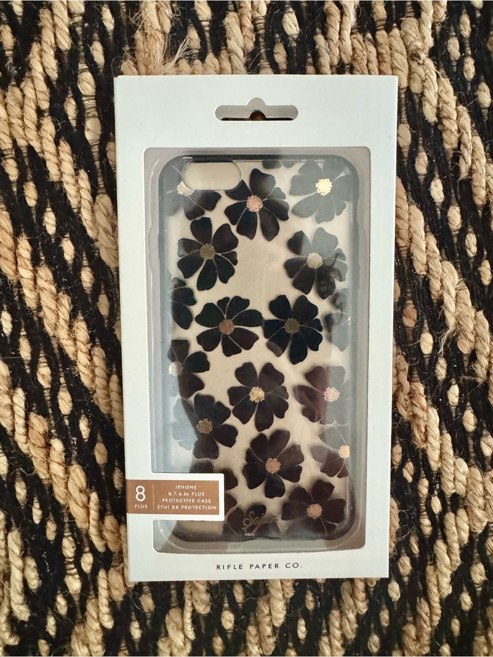 Rifle Paper Co. + Sonix Black & Gold Floral iPhone 8, 7, 6, 6s PLUS Case